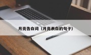 月亮告白词（月亮表白的句子）