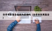 分手半年复合是因为感情吗（分手半年再复合）