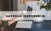 流金岁月告白词（流金岁月求婚第几集）