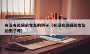 有没有追回前女友的例子（有没有追回前女友的例子呀）
