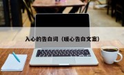 入心的告白词（暖心告白文案）