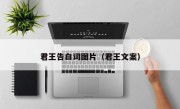君王告白词图片（君王文案）
