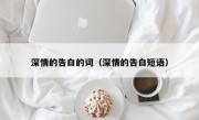 深情的告白的词（深情的告白短语）