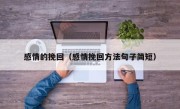 感情的挽回（感情挽回方法句子简短）