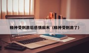 精神受刺激后感情麻木（精神受刺激了）