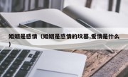 婚姻是感情（婚姻是感情的坟墓,爱情是什么）