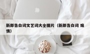 新郎告白词文艺词大全图片（新郎告白词 煽情）