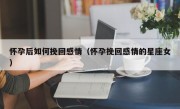 怀孕后如何挽回感情（怀孕挽回感情的星座女）