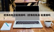 感情出轨还能挽回吗（感情出轨后 能重圆吗）