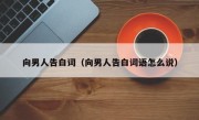 向男人告白词（向男人告白词语怎么说）
