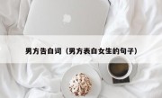 男方告白词（男方表白女生的句子）
